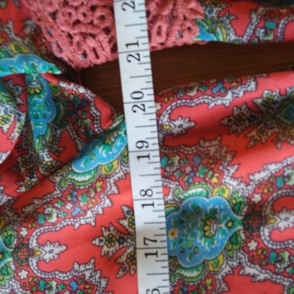 Lady Noiz | Coral Lattice Print Tunic | M | New - Picture 10 of 13